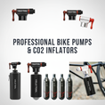 Small CO2 pump from Velo-Tool, easily fits into your back pocket and has your back when you need to inflate your tires during the ride.