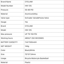 Pump specification