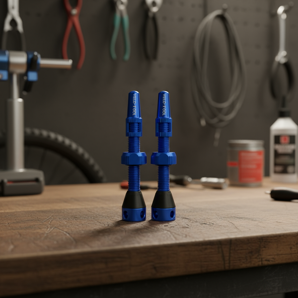 Tubeless Tire Valves - Professional Aluminum 44mm/60mm Pair Velo-Tool