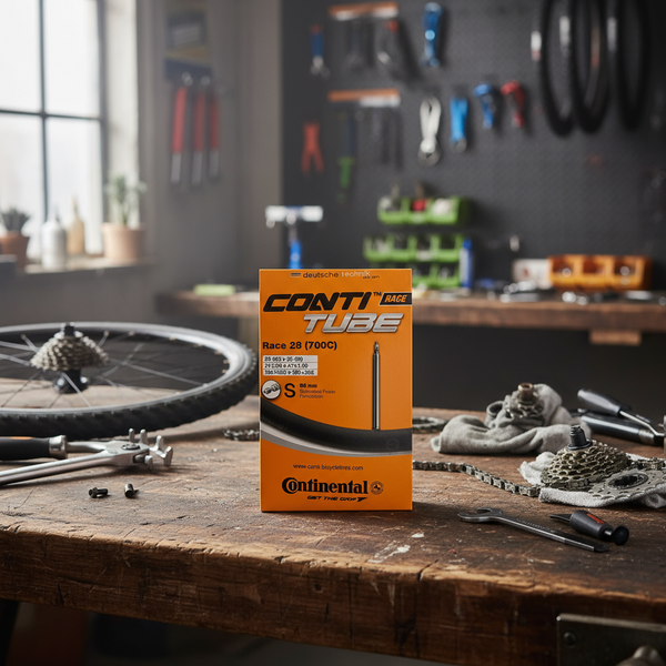 Continental Race Light 700c Inner Tube - 80mm Presta Valve | Deep Rim Compatible Velo-Tool