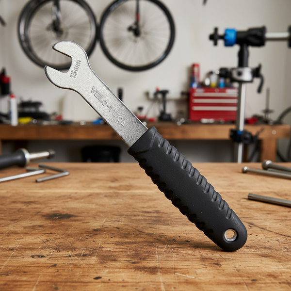 Professional Pedal Wrench - 15mm Heavy-Duty Spanner Tool Velo-Tool