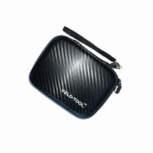 Black carbon fiber tool pouch with 