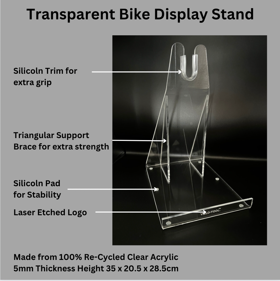 Transparent Bike Display Stand – Velo-Tool