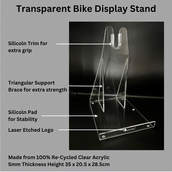 Transparent Bike Display Stand