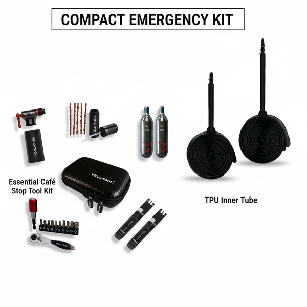 Compact Emergency Kit - Complete Tubeless Repair Solution