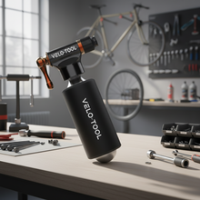 VELO-TOOL CO2 Bike Pump Black Edition - Premium CNC Aluminium Inflator Velo-Tool