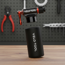 VELO-TOOL CO2 Bike Pump Black Edition - Premium CNC Aluminium Inflator Velo-Tool