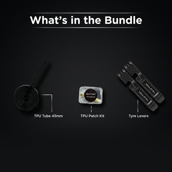 What's in the Bundle infographic for the TPU tube repair bundle
